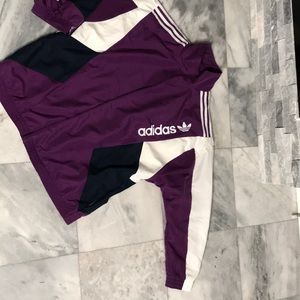 Adidas jogging suit multi color